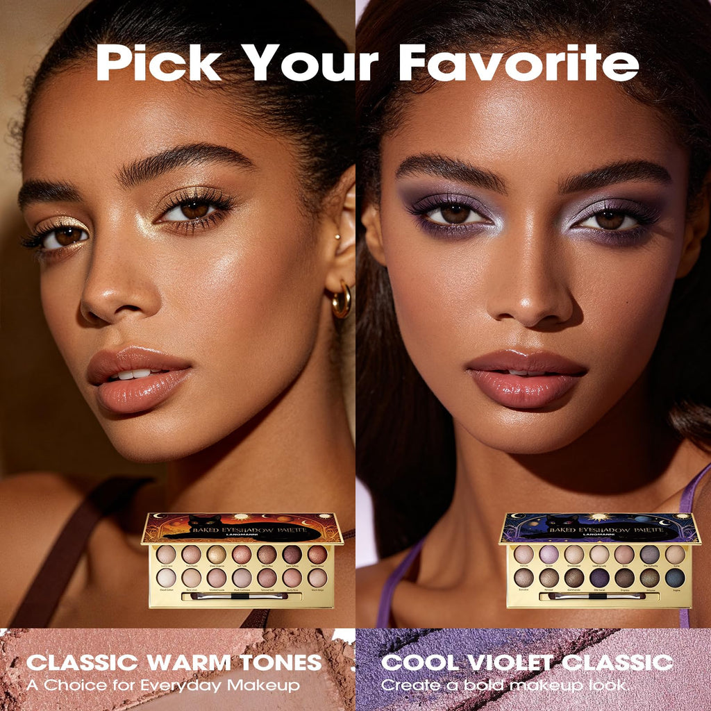 Baked Eyeshadow Palette, Matte & Shimmer N234397