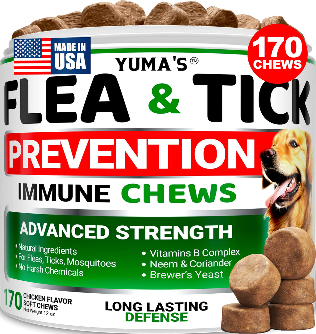 Natural Oral Flea and Tick Prevention for Dogs, 170 Chews P781195