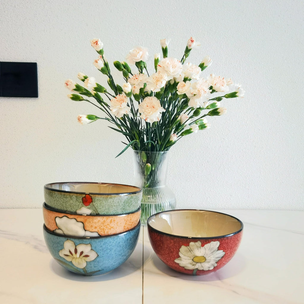 28oz Ceramic Bowl Set of 4 P2396