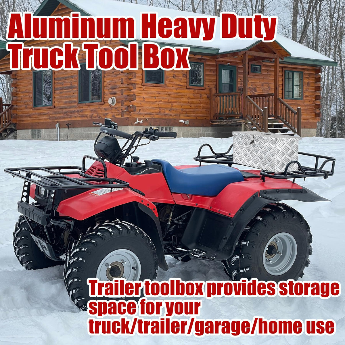 16 Inch Aluminum Waterproof Truck Tool Box with Lock and Keys M131