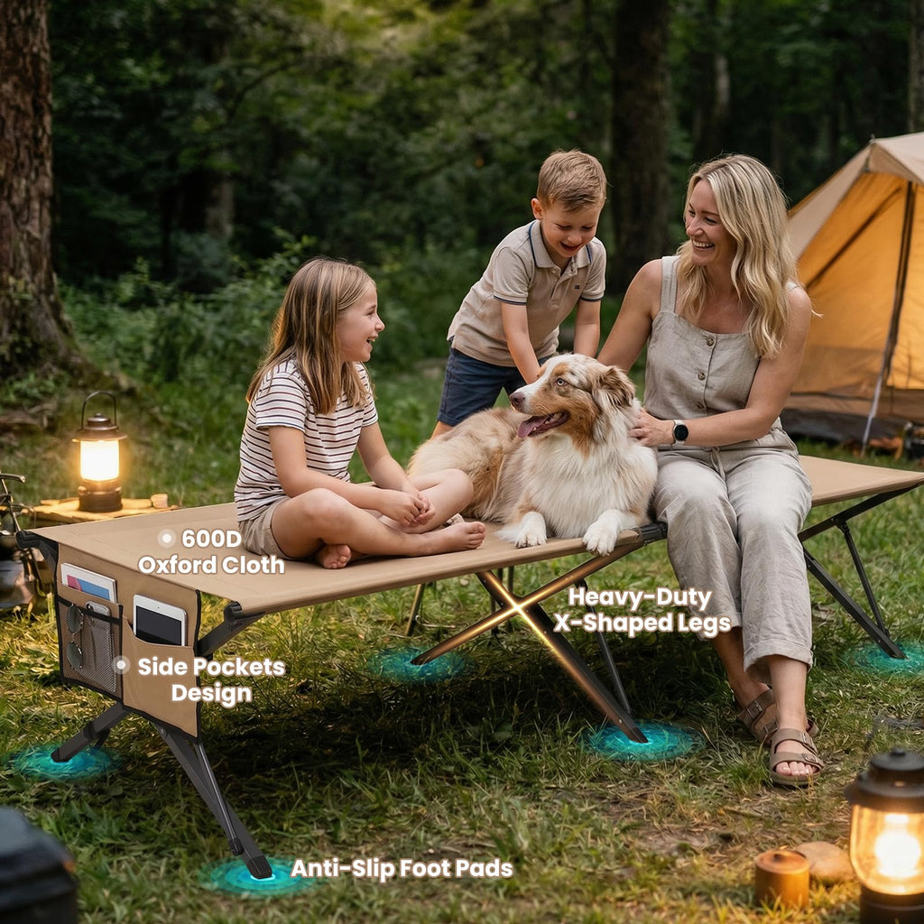 Heavy Duty 31.5'' Wide Folding Camping Cot L431