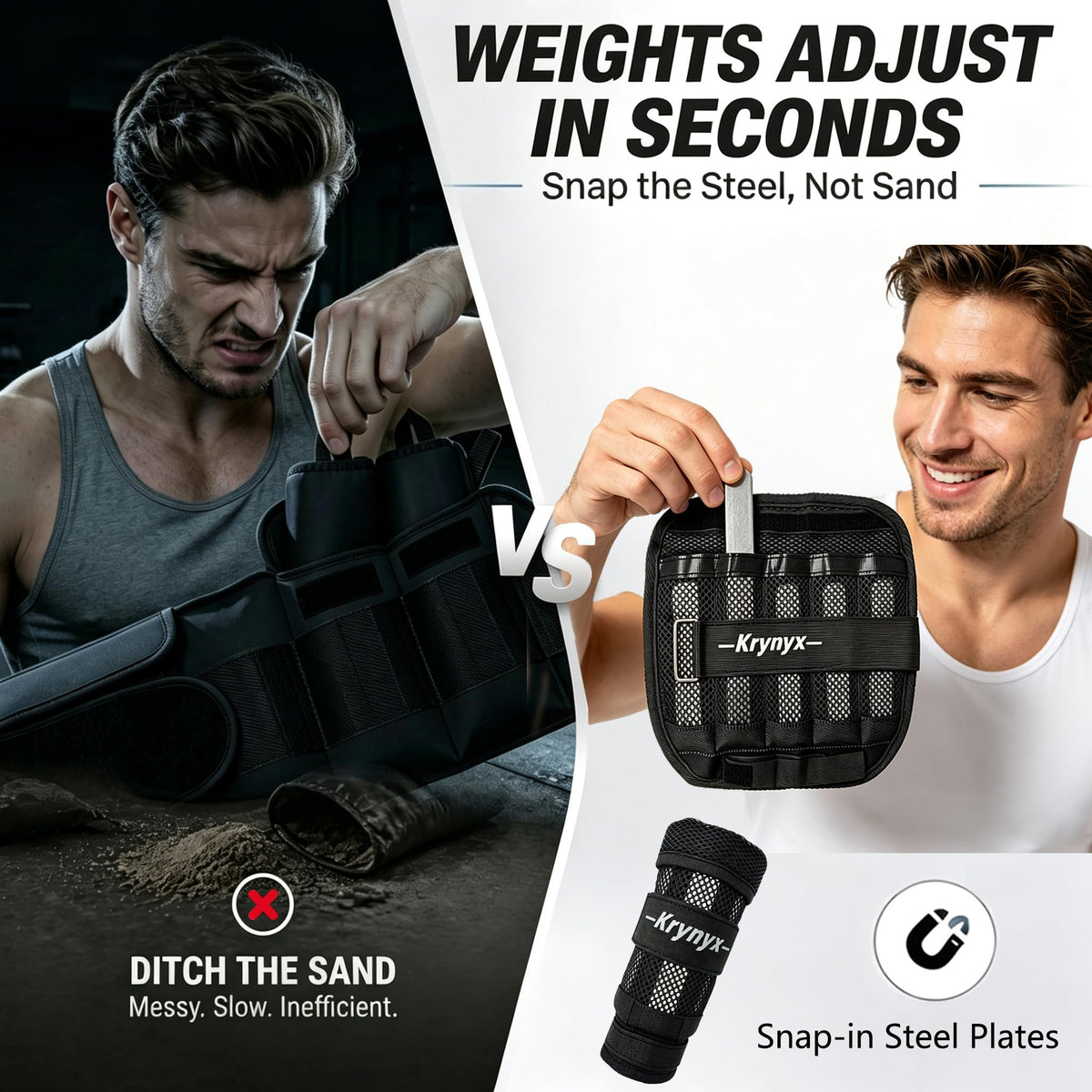 Adjustable Wrist Ankle Weights 10/20/30 lb N92917