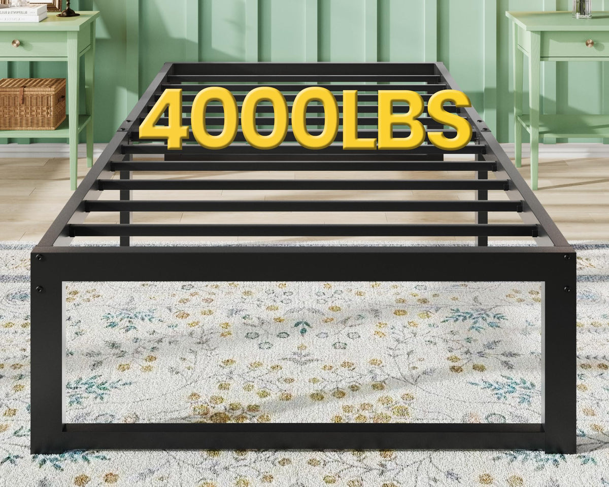 14 Inch Heavy Duty Twin Metal Bed Frame Q879694