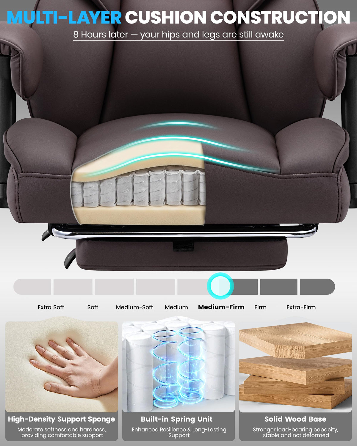 Office Chair with Adjustable Lumbar Support Q985656