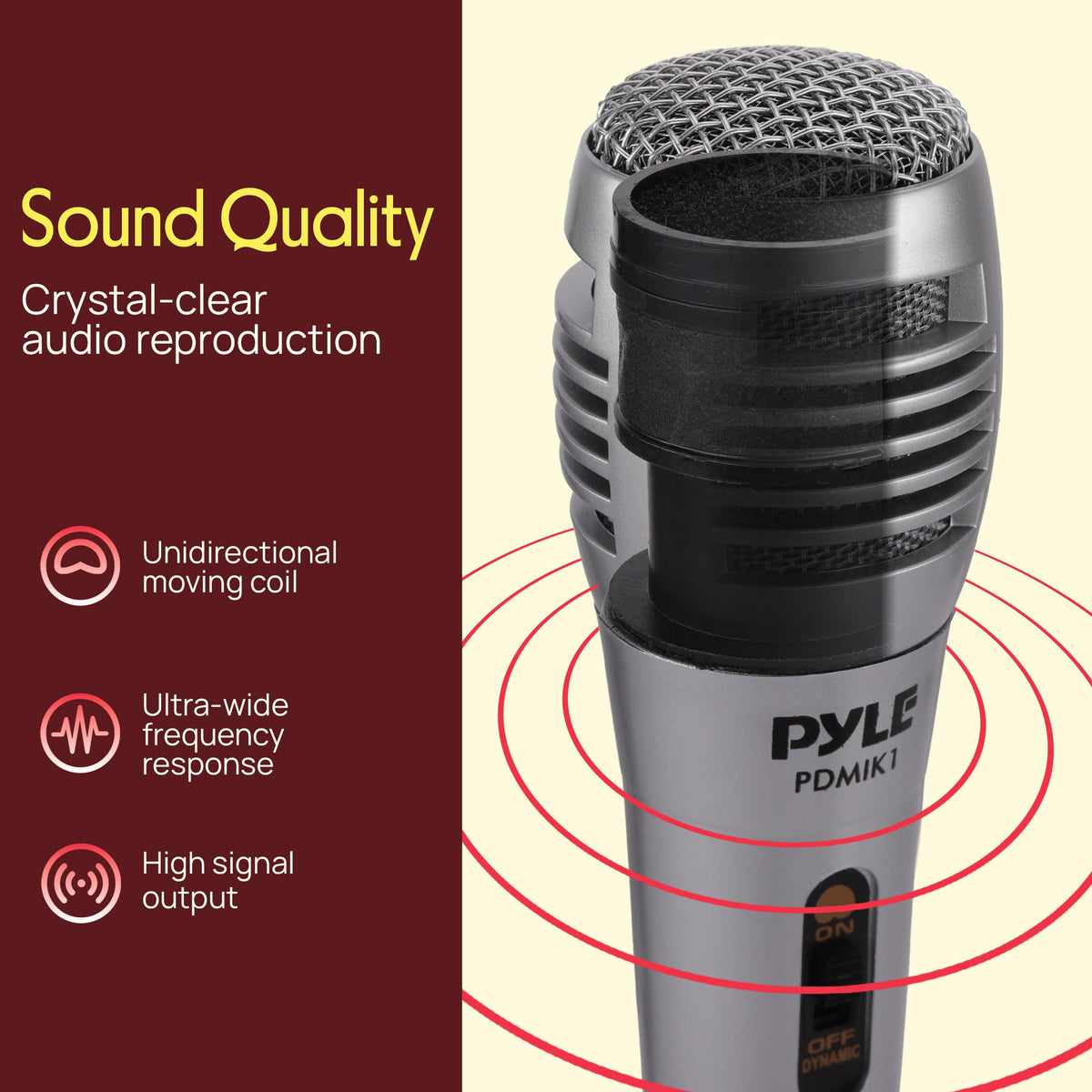 Wired Dynamic Handheld Microphone with XLR Cable U713270