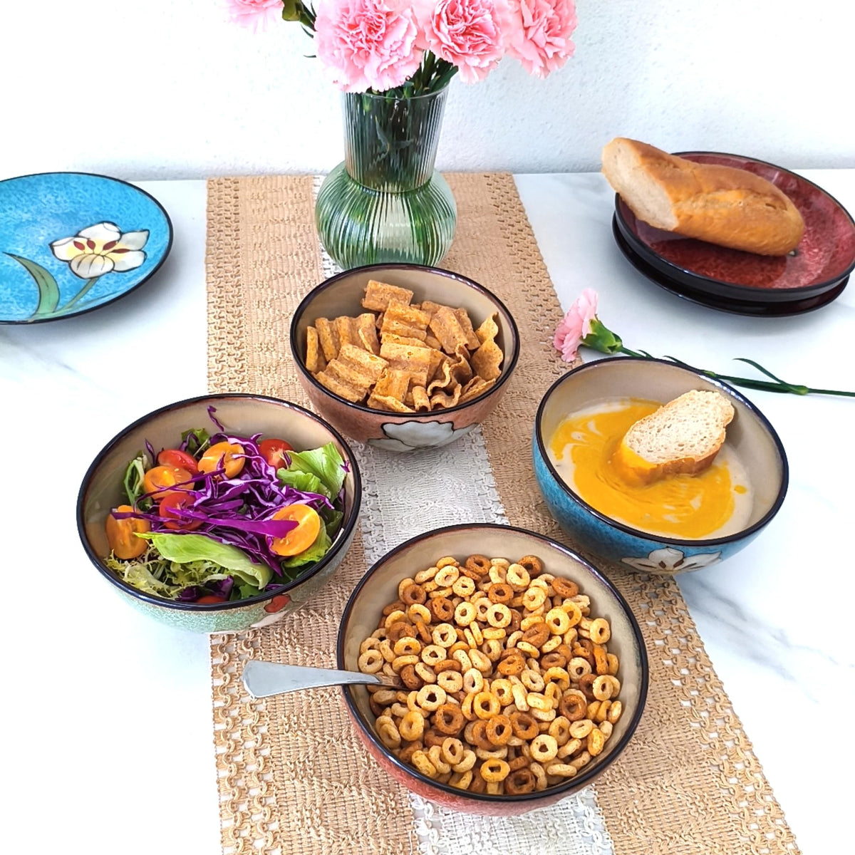 28oz Ceramic Bowl Set of 4 P2396