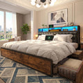 King Bed Frame with 4 Drawers C5170
