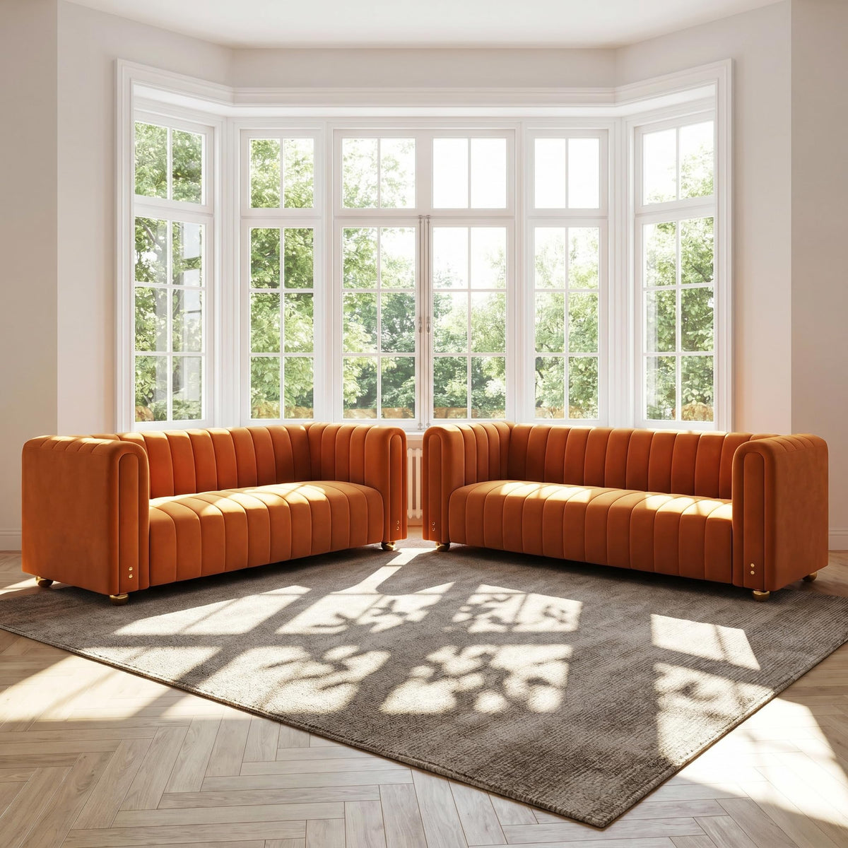 81" Velvet Sofa for 3 Person B43982
