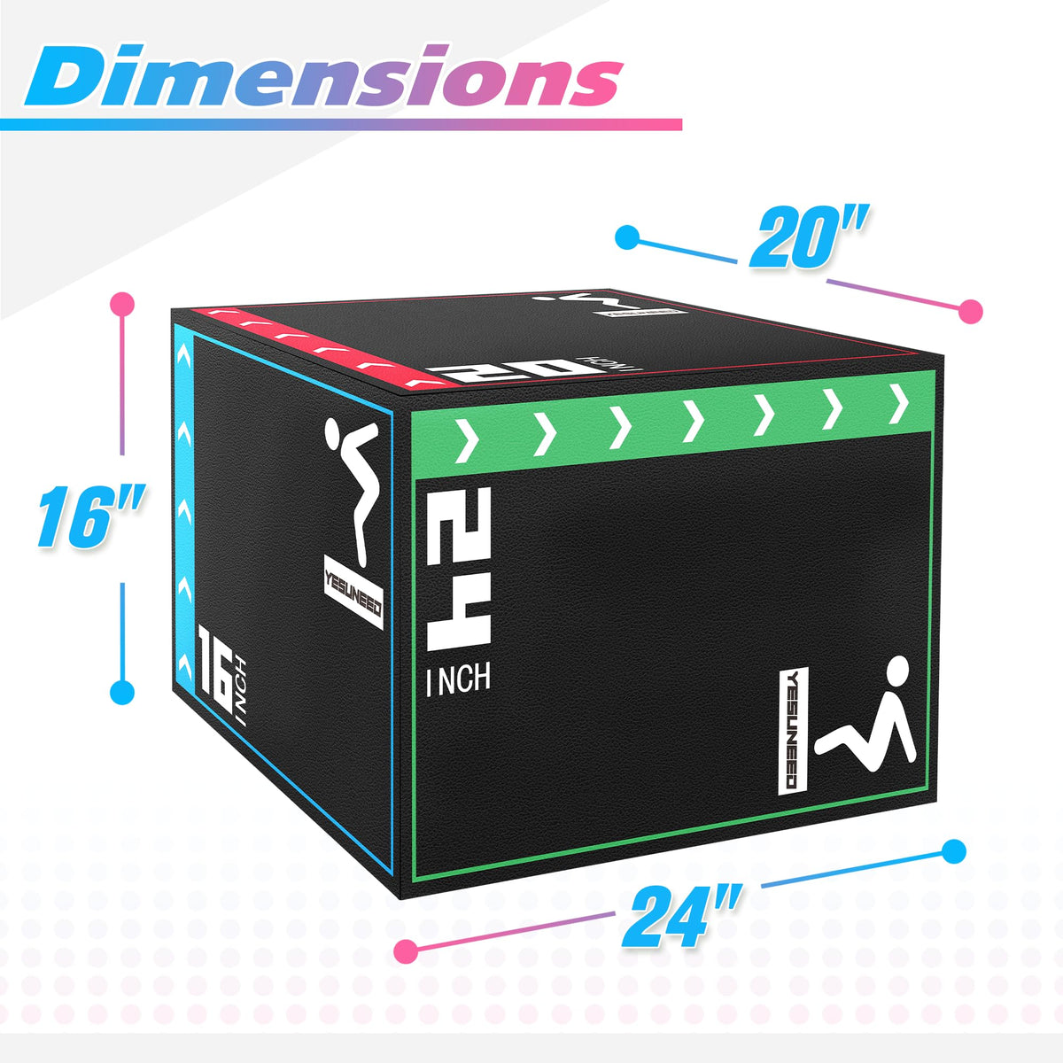 3 in 1 High Density Foam Plyo Box R730499