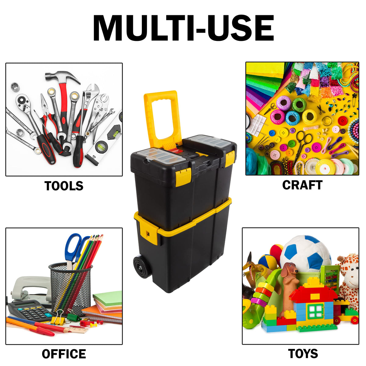 Portable Tool Box with Wheels I180
