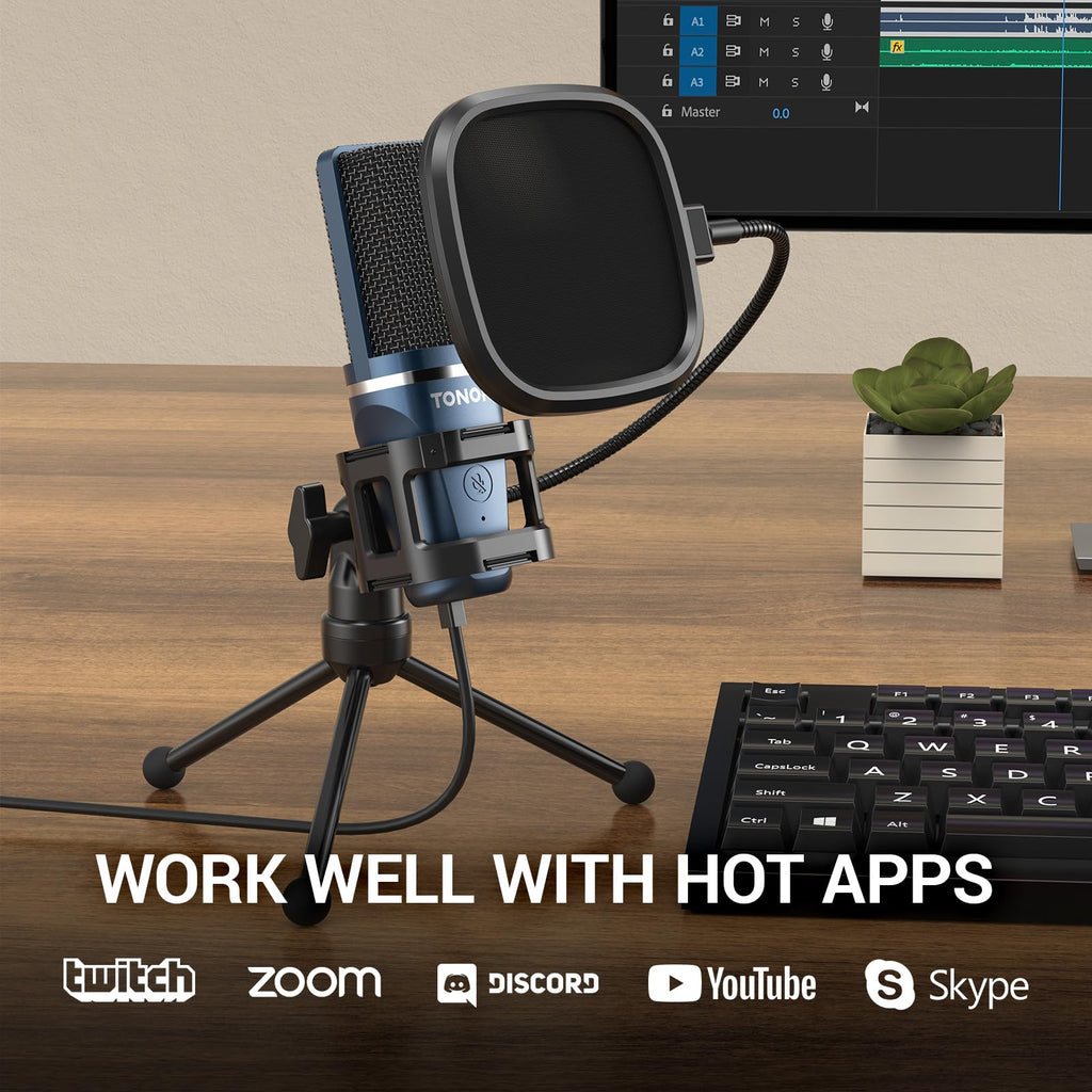 USB Cardioid Condenser Podcast Microphone I88831