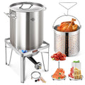 40QT Stock Pot and Propane Stove D969