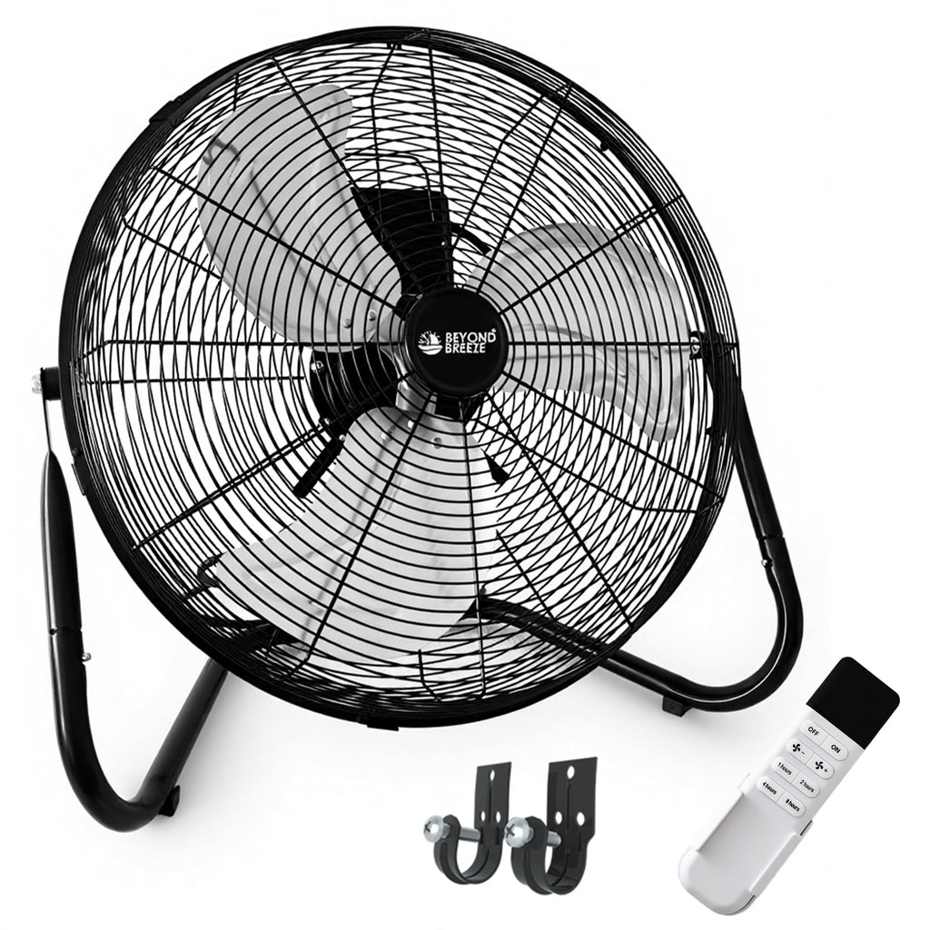 20'' High Velocity Wall Mount and Floor Fan with Remote Q66849