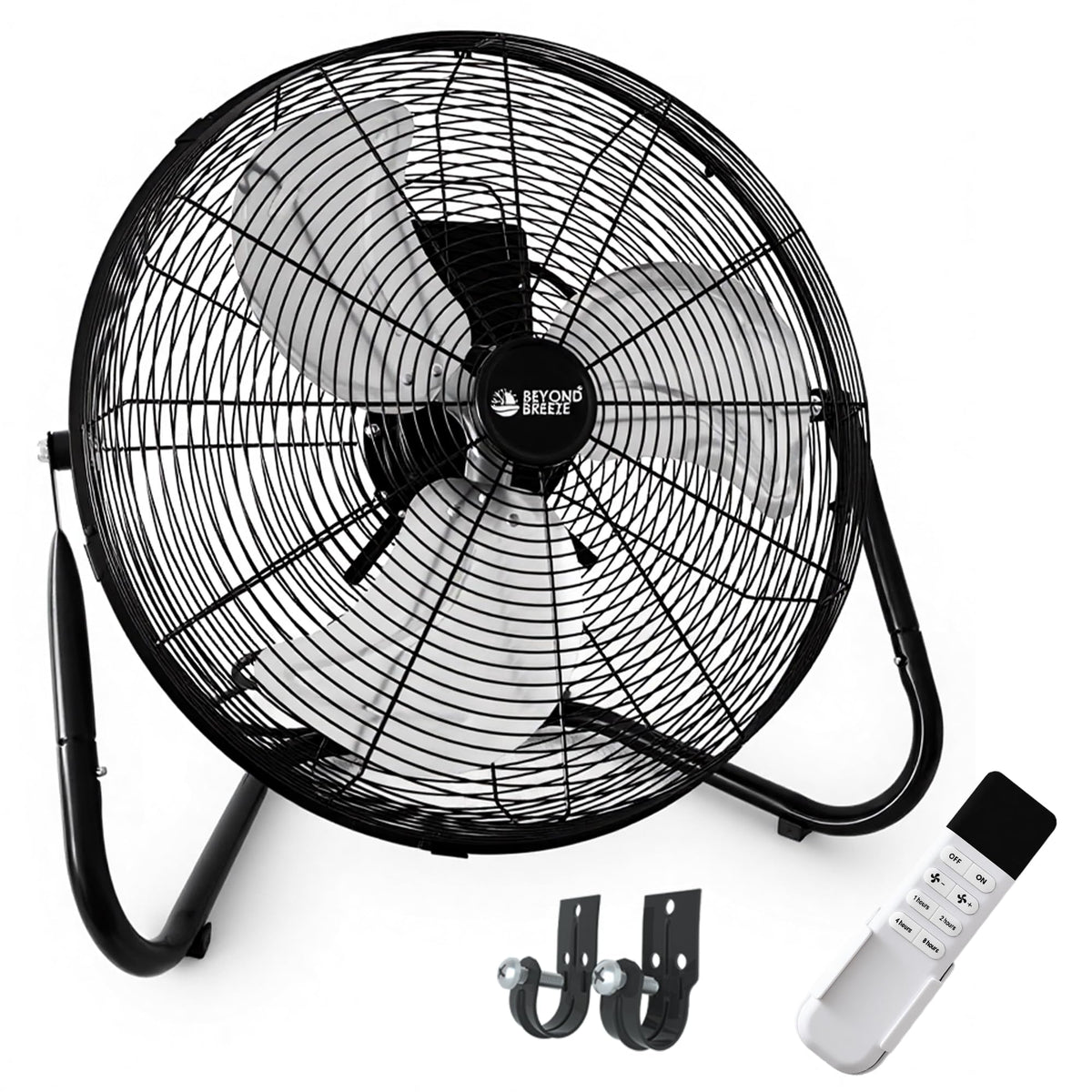 20'' High Velocity Wall Mount and Floor Fan with Remote Q66849