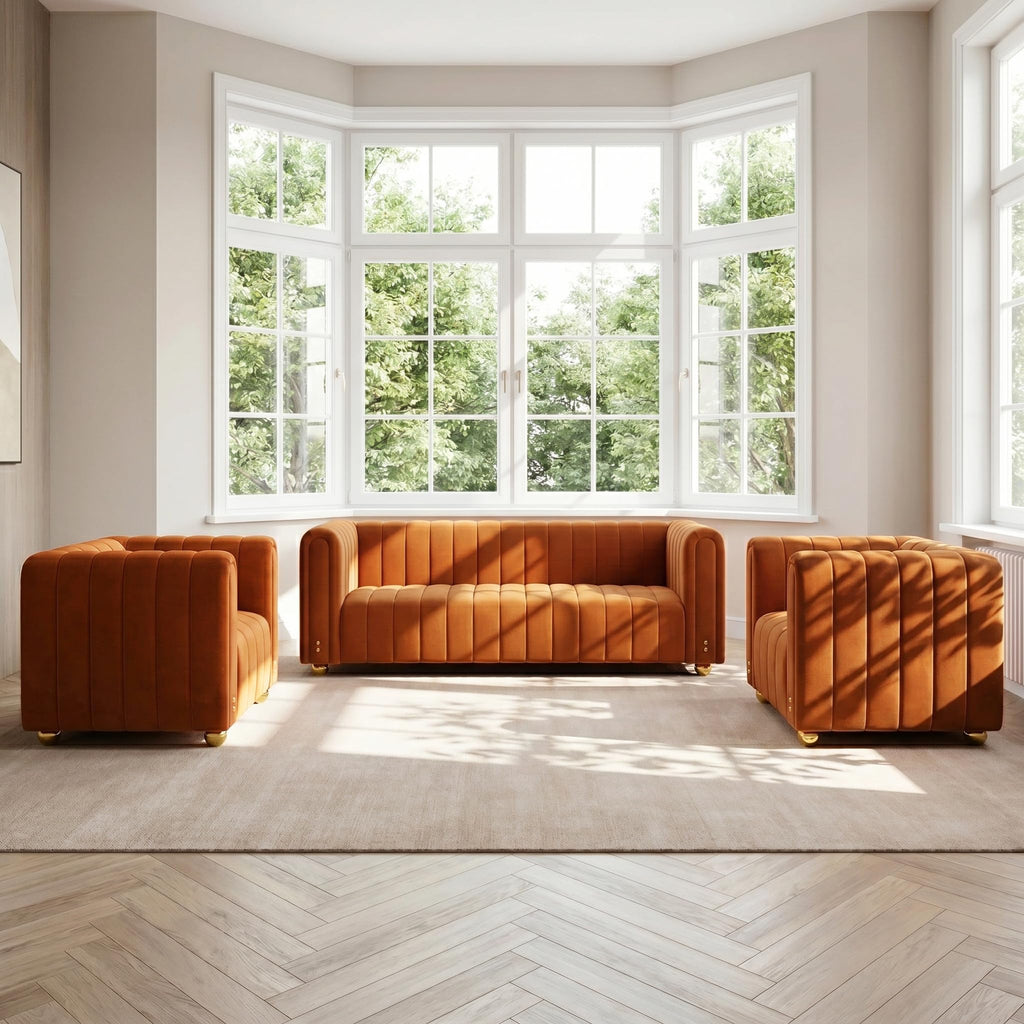 81" Velvet Sofa for 3 Person B43982