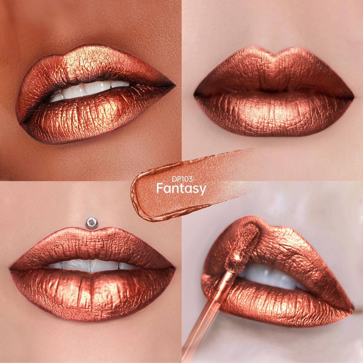 Metallic Reddish Brown Lipstick H121966