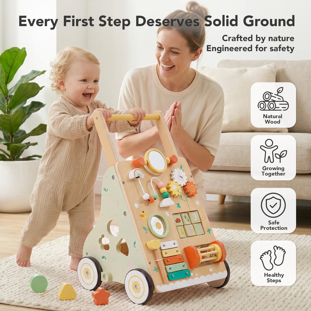 Wooden Baby Push Walker Z112897