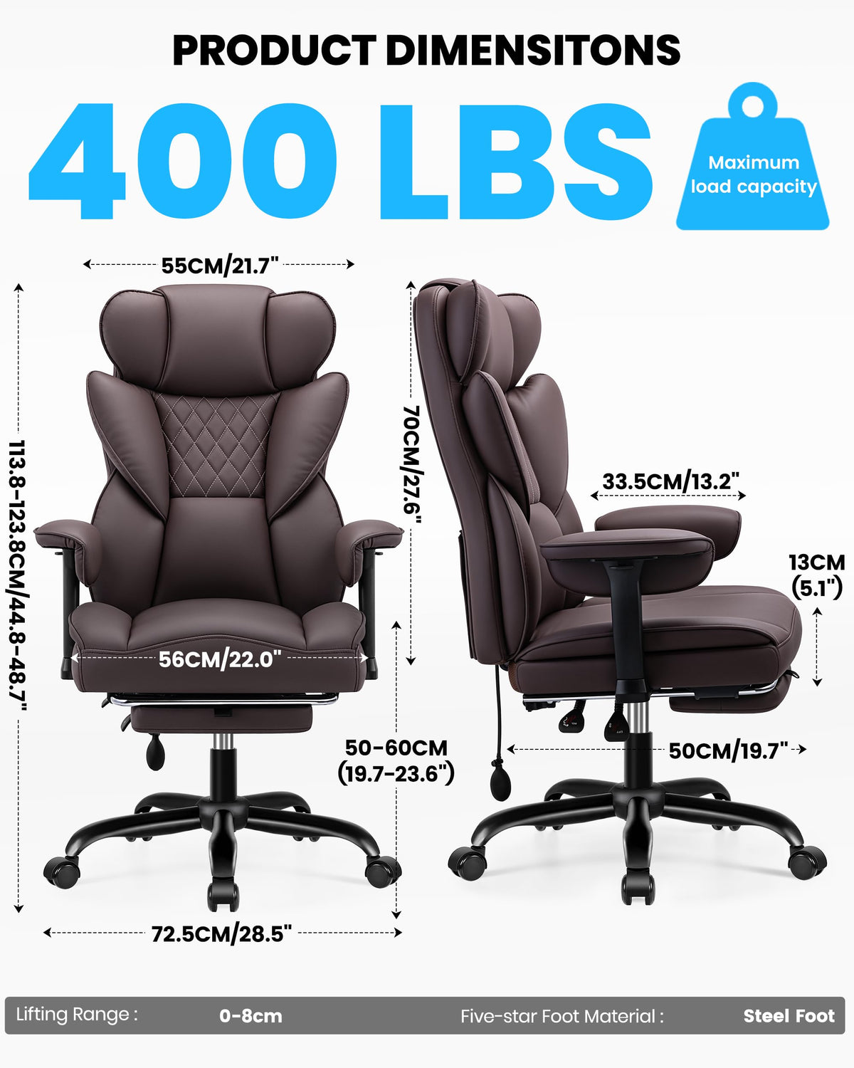 Office Chair with Adjustable Lumbar Support Q985656