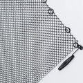 Fireplace Mesh Screen Curtain, 24" x 24" Panels, Black E9639
