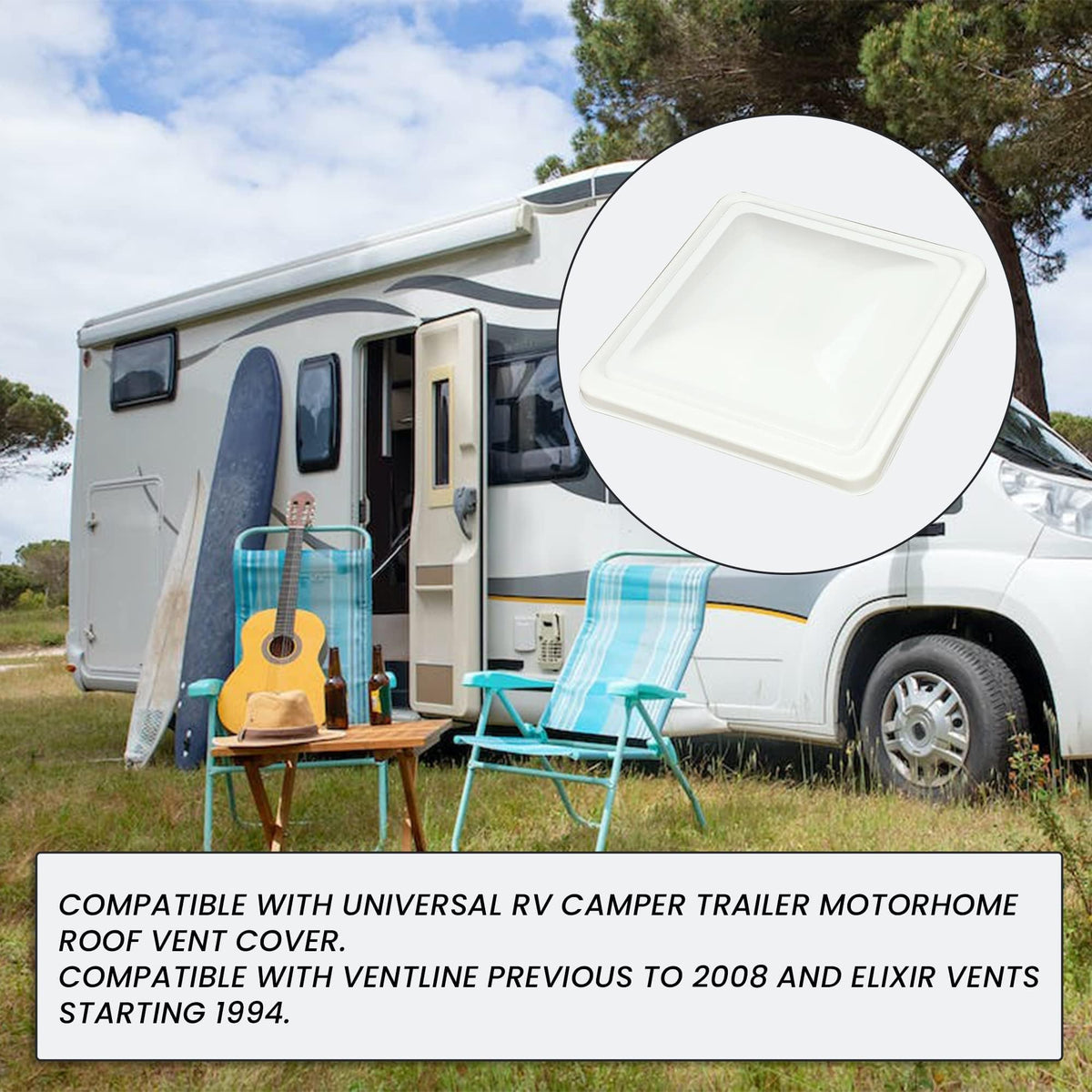 14" 3pcs RV Roof Vent Cover P815636