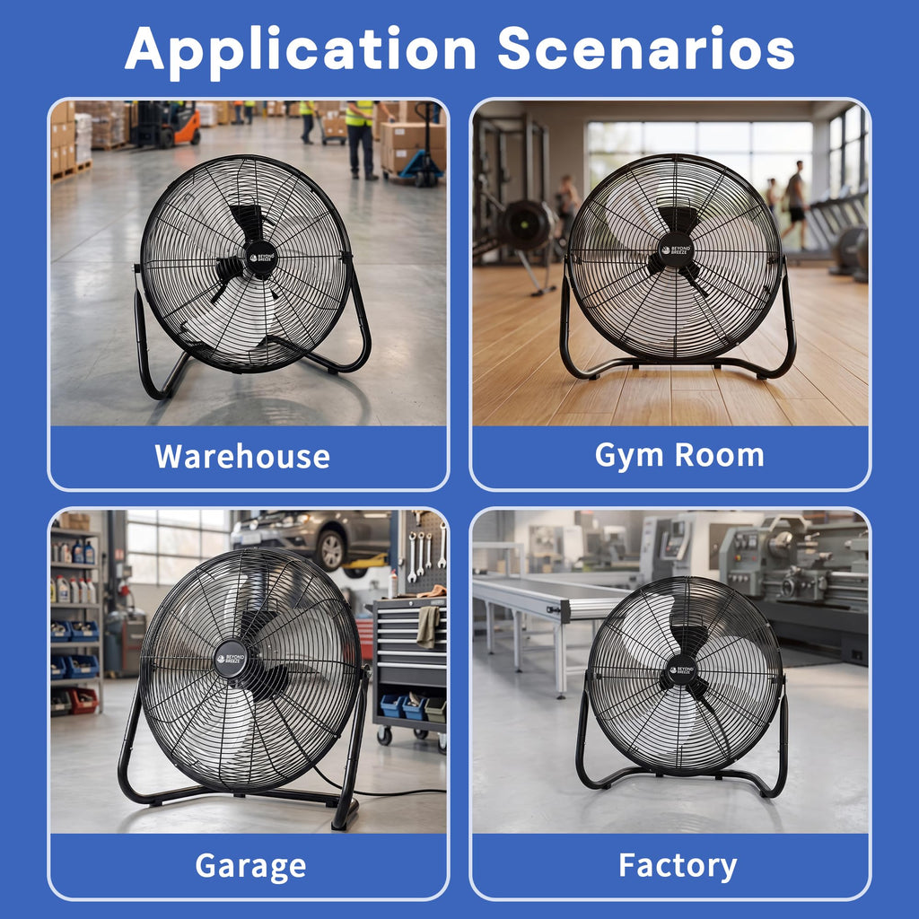 20'' High Velocity Wall Mount and Floor Fan with Remote Q66849