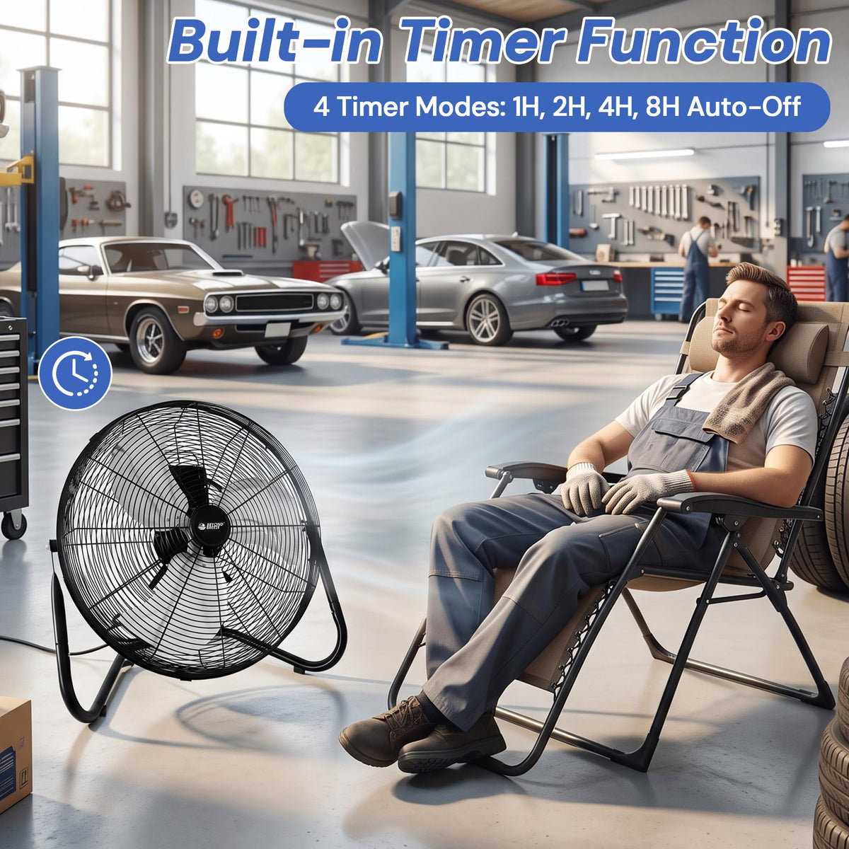 20'' High Velocity Wall Mount and Floor Fan with Remote Q66849