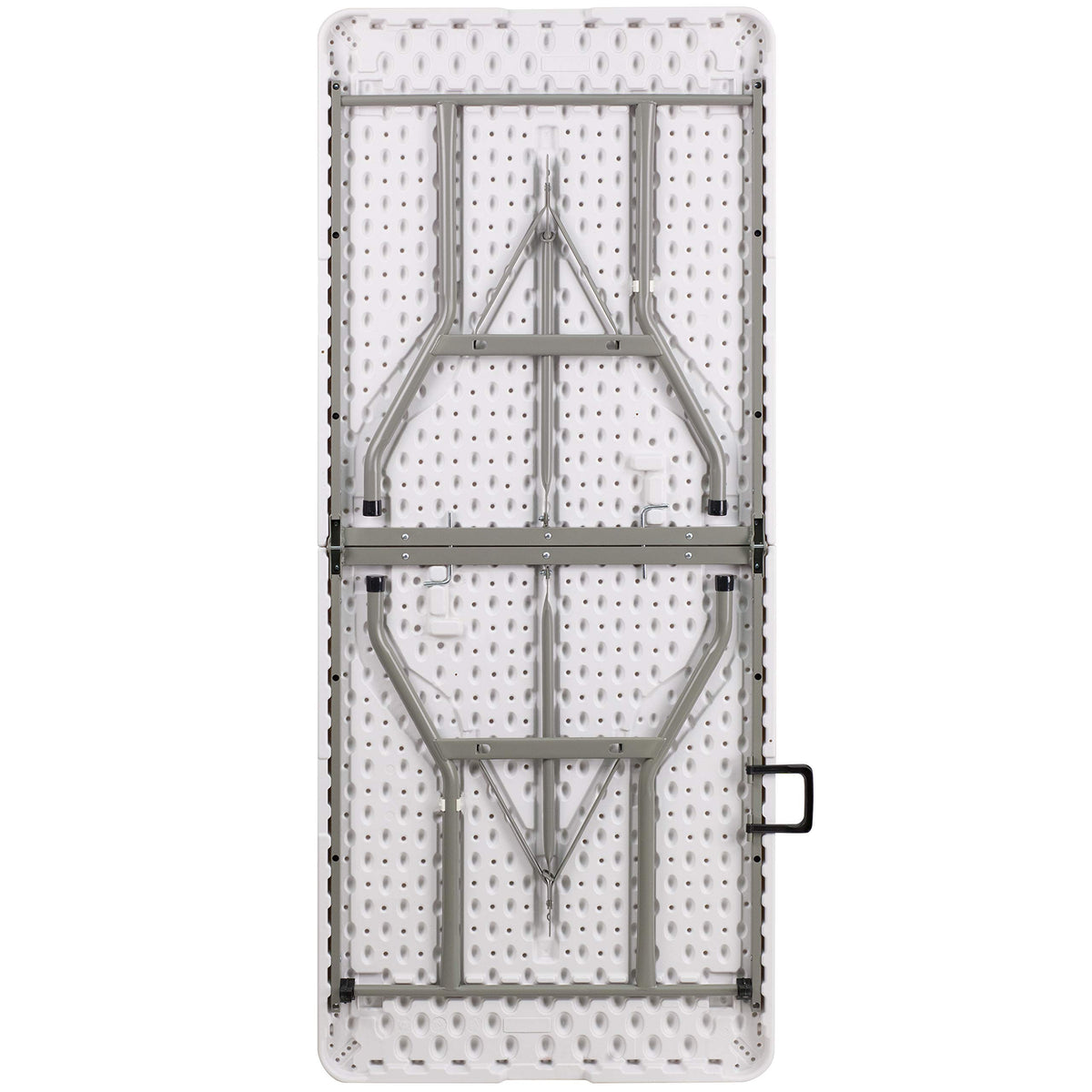 White 6-Foot Bi-Fold Plastic Folding Table W805