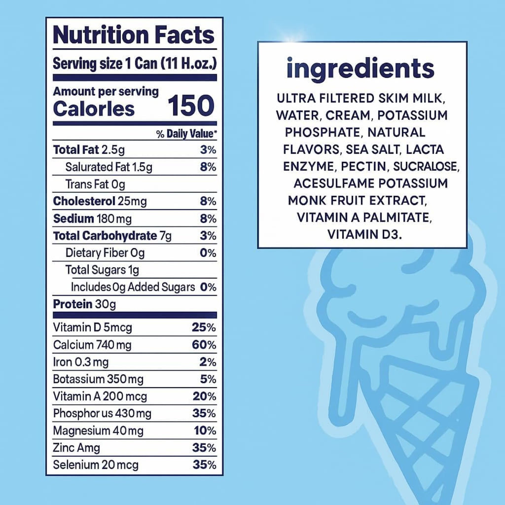 Vanilla 12-Pack Lactose Free Milk Shake V135374