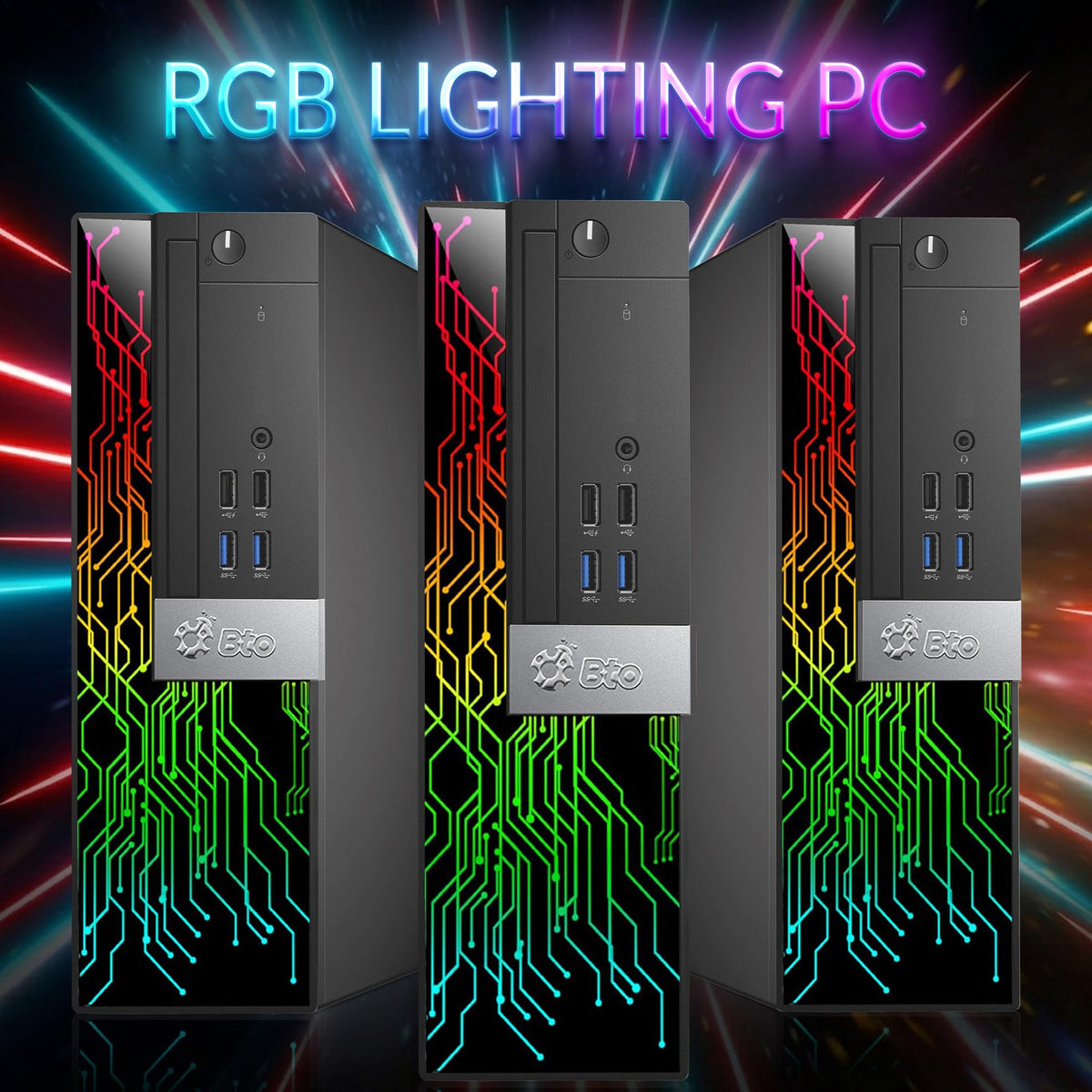 RGB Gaming Desktop PC Intel Core i5 16GB RAM 512GB SSD T334791