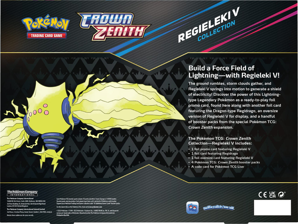 Pokémon Regieleki V Crown Zenith Collection U6758