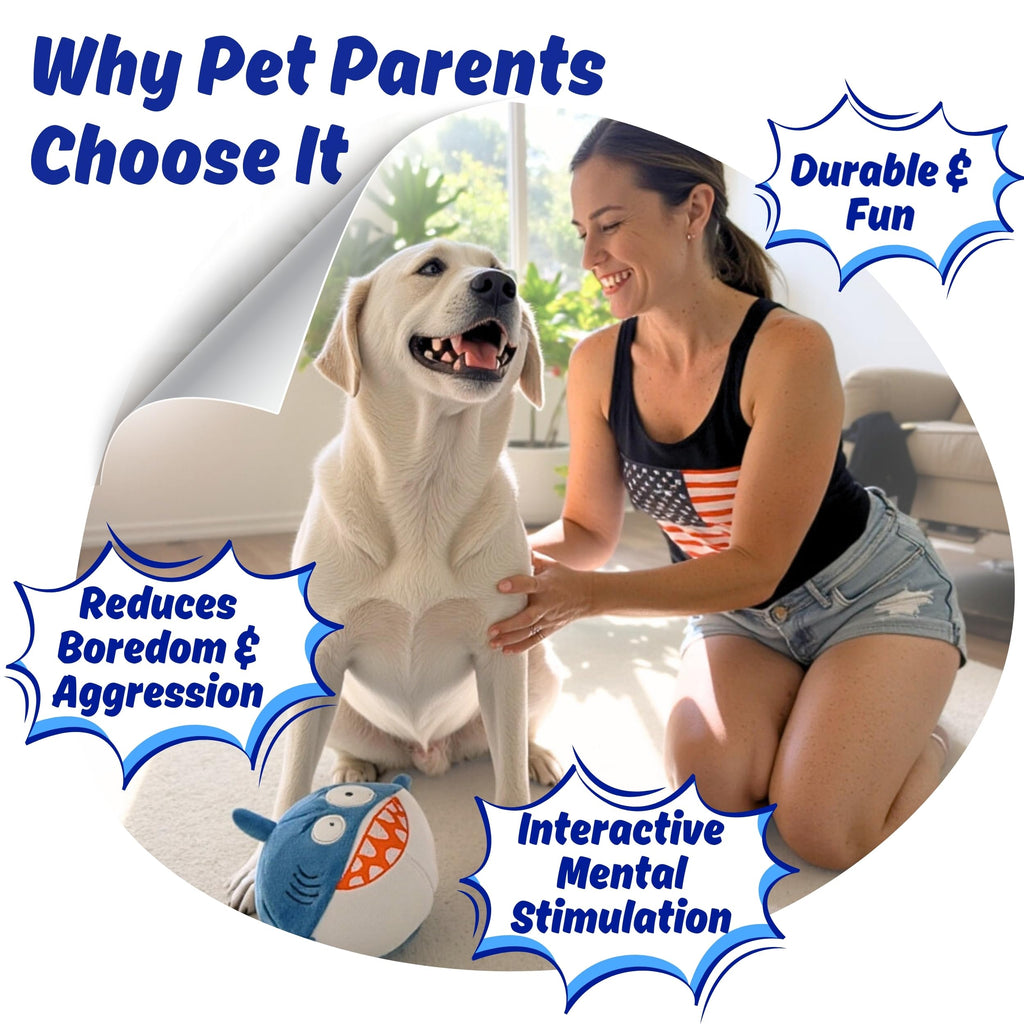 Tough Squeaky Chew Ball Dog Toy P837