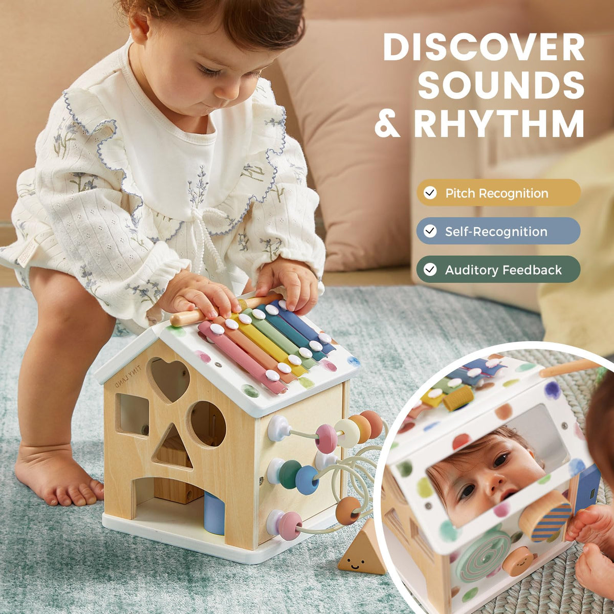 Wooden Activity Cube P732531