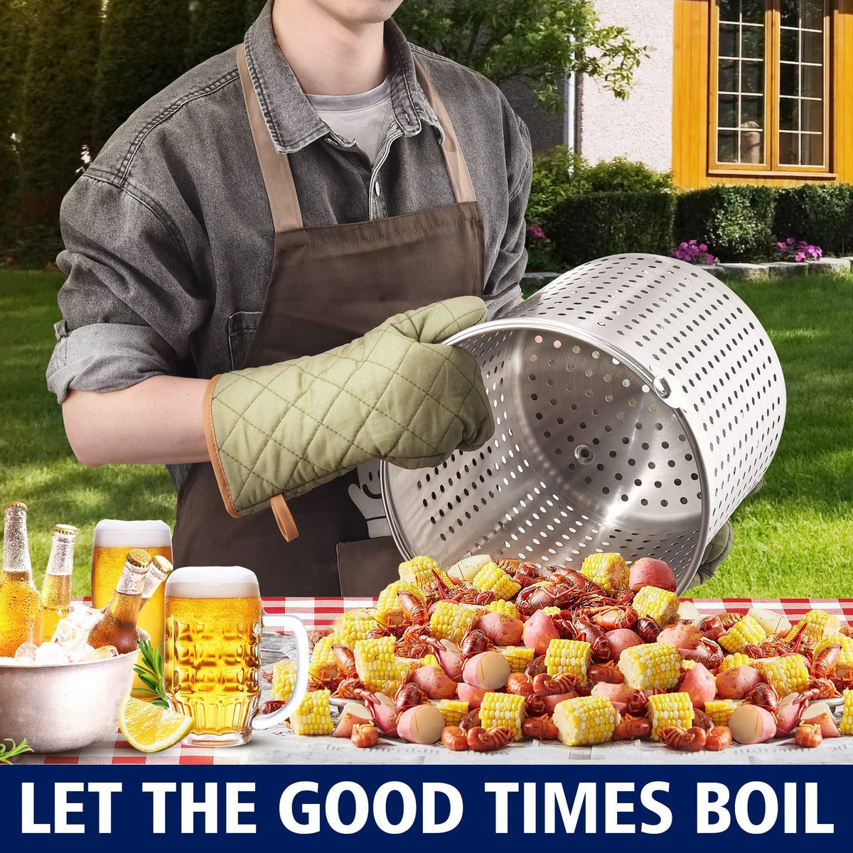 40QT Stock Pot and Propane Stove D969